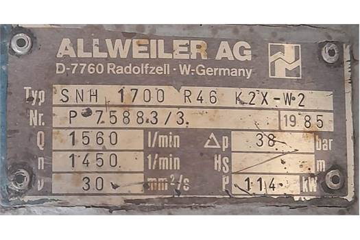 Allweiler A.G. SNH 1700 R46 K2X-W2 
