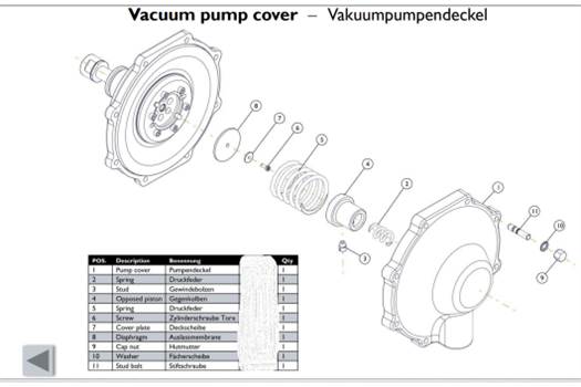 Iveco Magirus FPN 10-2000 diaphragm (pos 2) 