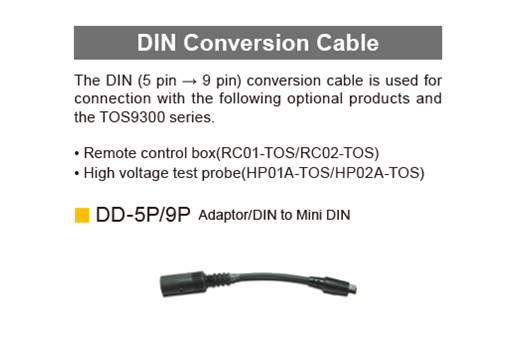 KIKUSUI DD-5P-9P DIN Conversion Cable