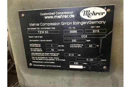 Mehrer valve set for compressor 35956 