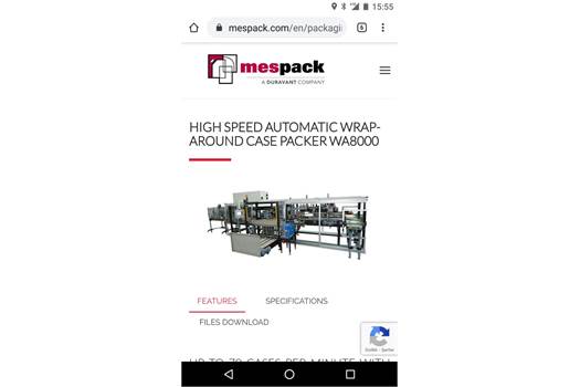 Mespack WA8000  high speed automati