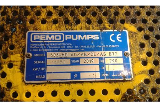 Pemo 603-HD A.O/AB/DC/AS B77 Serial: 68097 